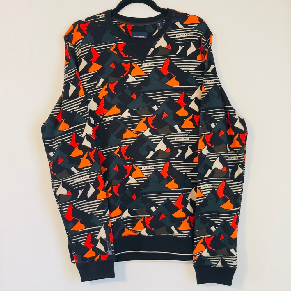Scotch & Soda Multicolor Geometric Crewneck Sweater